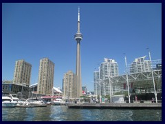 View of the Harbourfront the tour boat 007